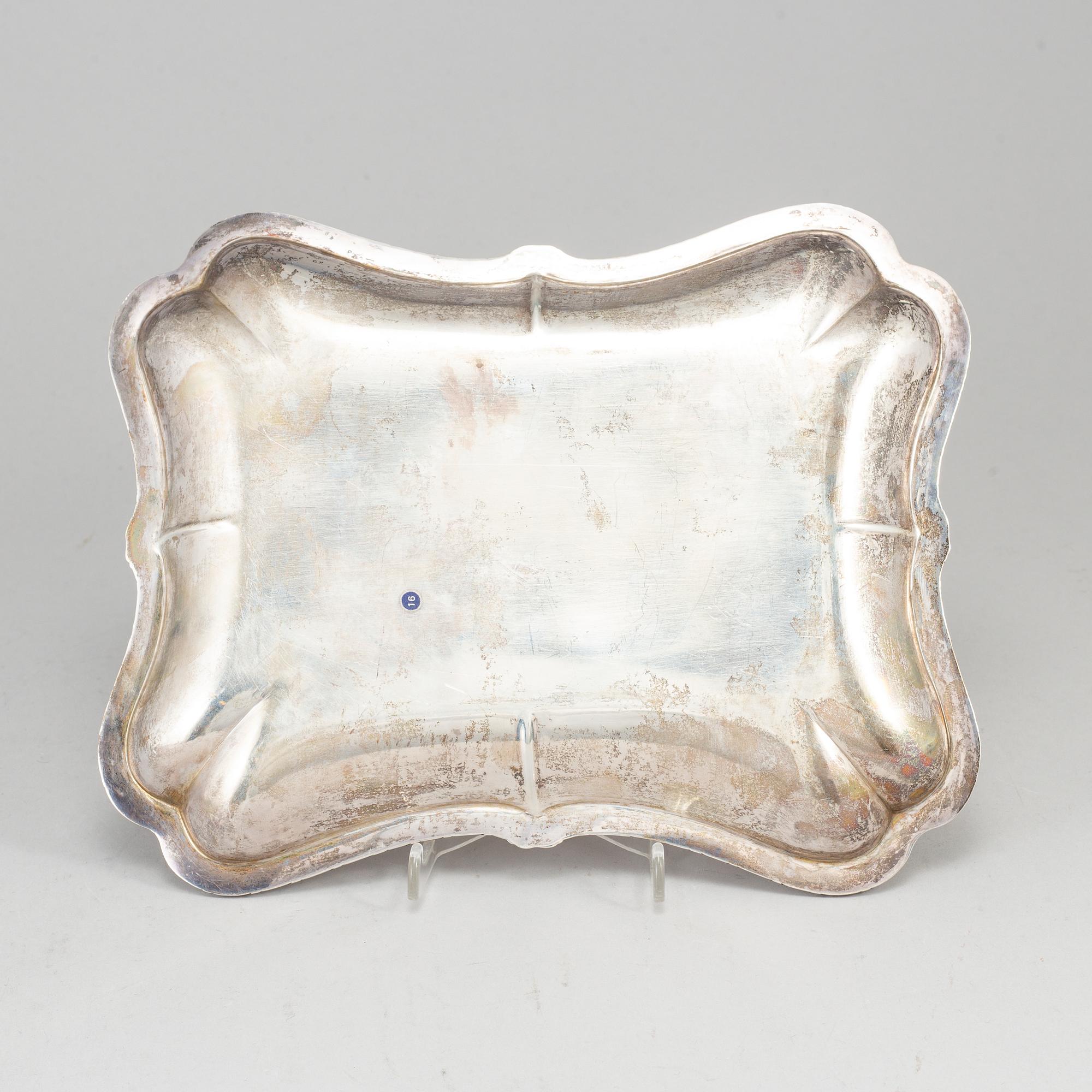 Bernt Erlandsson, skålfat/karott, sk kuddkarott, silver, Kristianstad 1907.