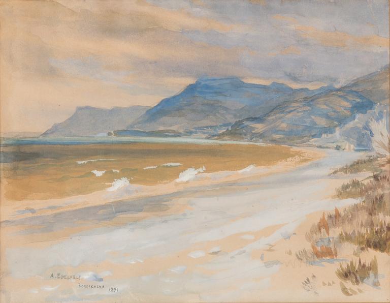 Albert Edelfelt, Näkymä Bordigherasta.