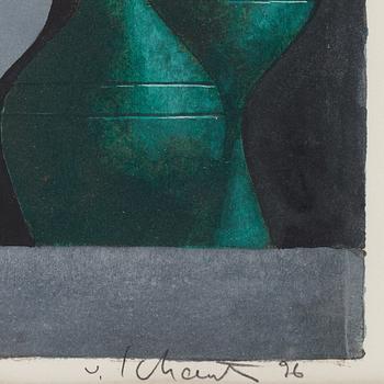 Philip von Schantz, gouache, signed and dated -96.