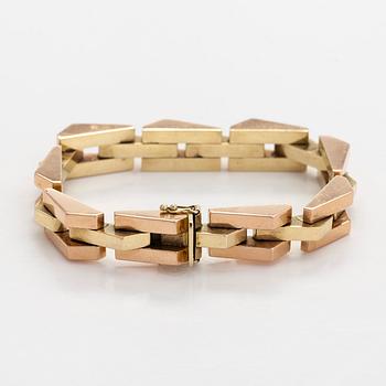 Armband, 14K tvåfärgers guld.