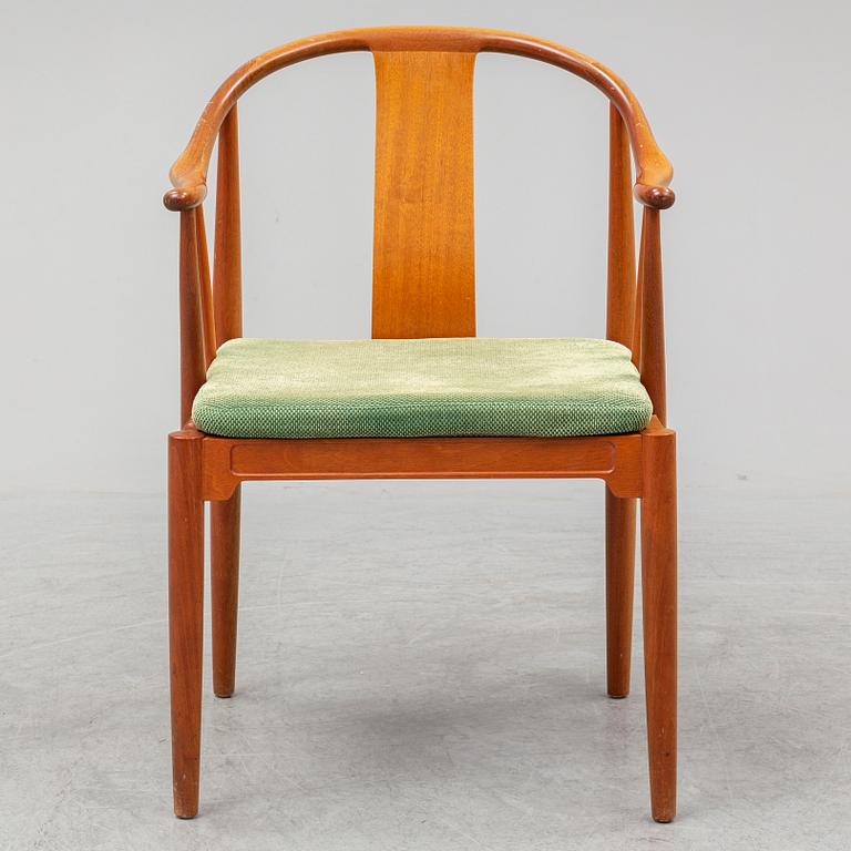 HANS J WEGNER, a cherry wood China chair from Fritz Hansen, Denmark, 1991.