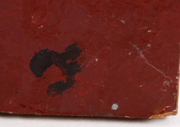 FALK, JOHANNES, olja på pannå.