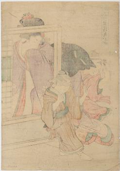 Kitagawa Utamaro, after, 'Kiyomizu Komachi', after.