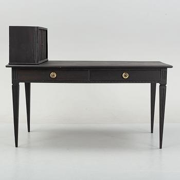 A gustavian style painted desk, circa 1900.