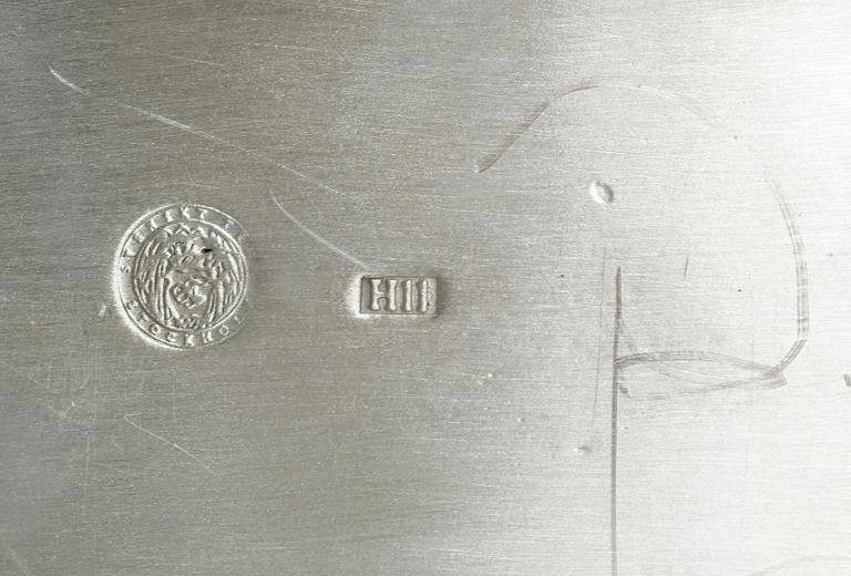 BREVSTÄLL, tenn, Björn Trägårdh, för Svenskt Tenn, formgiven under sent 1920-tal, tillverkad 2006.