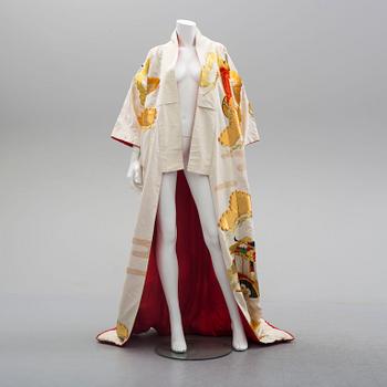 A Japanese wedding kimono, second half of the 20th century.