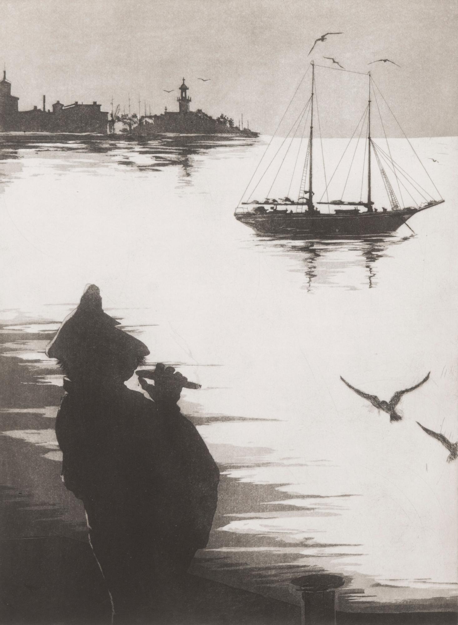 MANNO KALLIOMÄKI, etching, signed and dated 1973, numbered Epreuve d'art I.