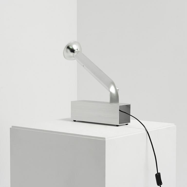 David Taylor, bordslampa, unik, "Aluminium Table Lamp #2", Studio Mellösaverken, Sverige, 2025.