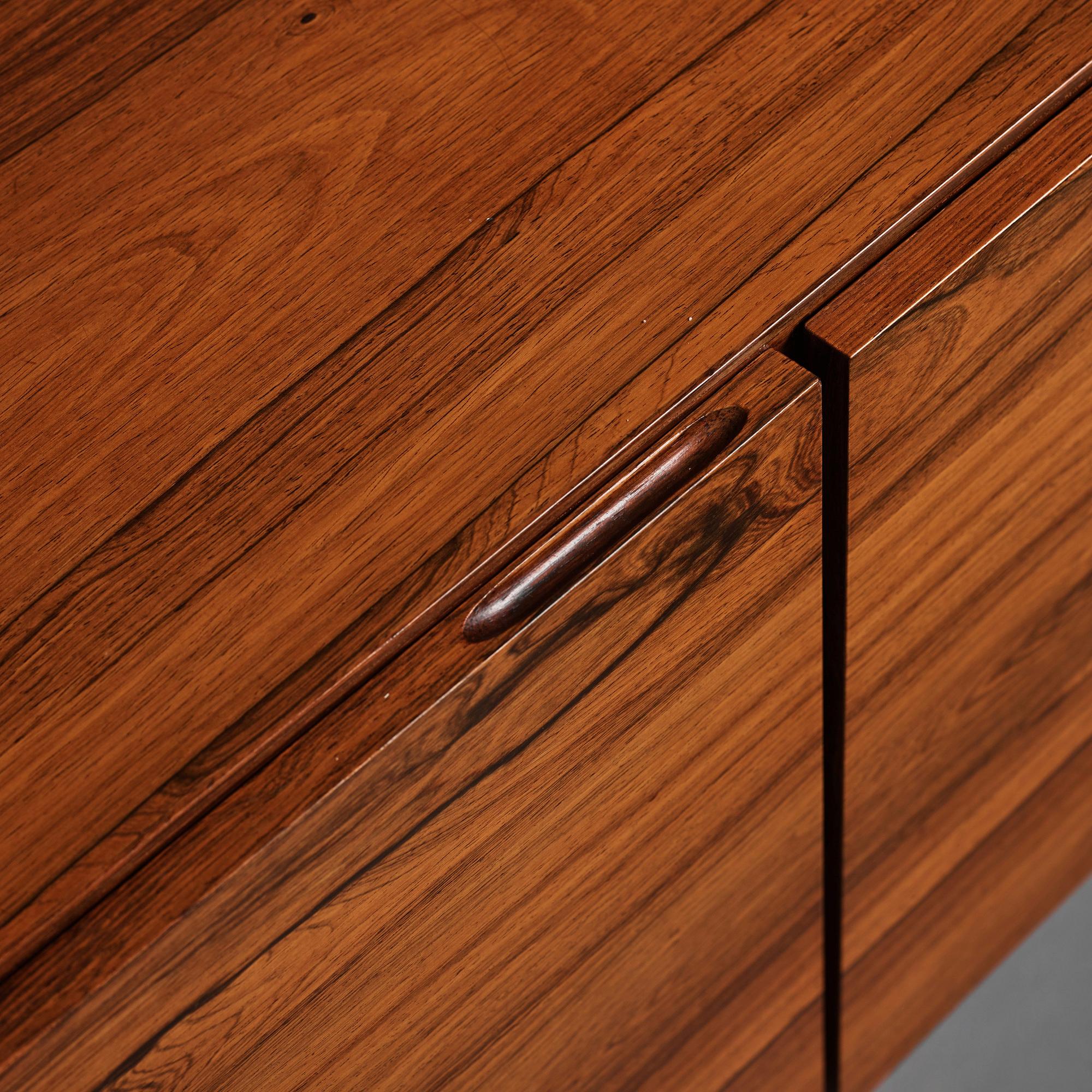 Ib Kofod-Larsen, a rosewood sideboard, Seffle, Sweden 1960s.