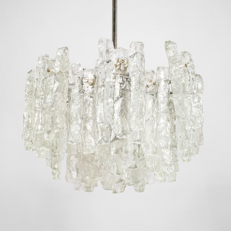 Taklampa, "Ice block chandelier", J.T Design, Kalmar, Österrike, 1960-tal.
