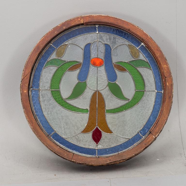 FÖNSTER, blyinfattat glas, Jugend, 1900-talets första hälft.