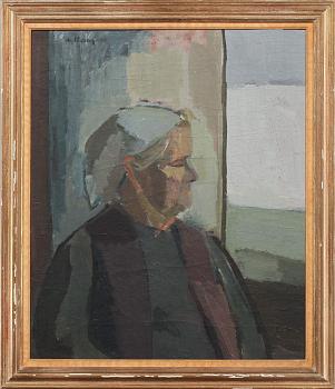 ALF LINDBERG, olja på pannå, signerad och daterad -40.