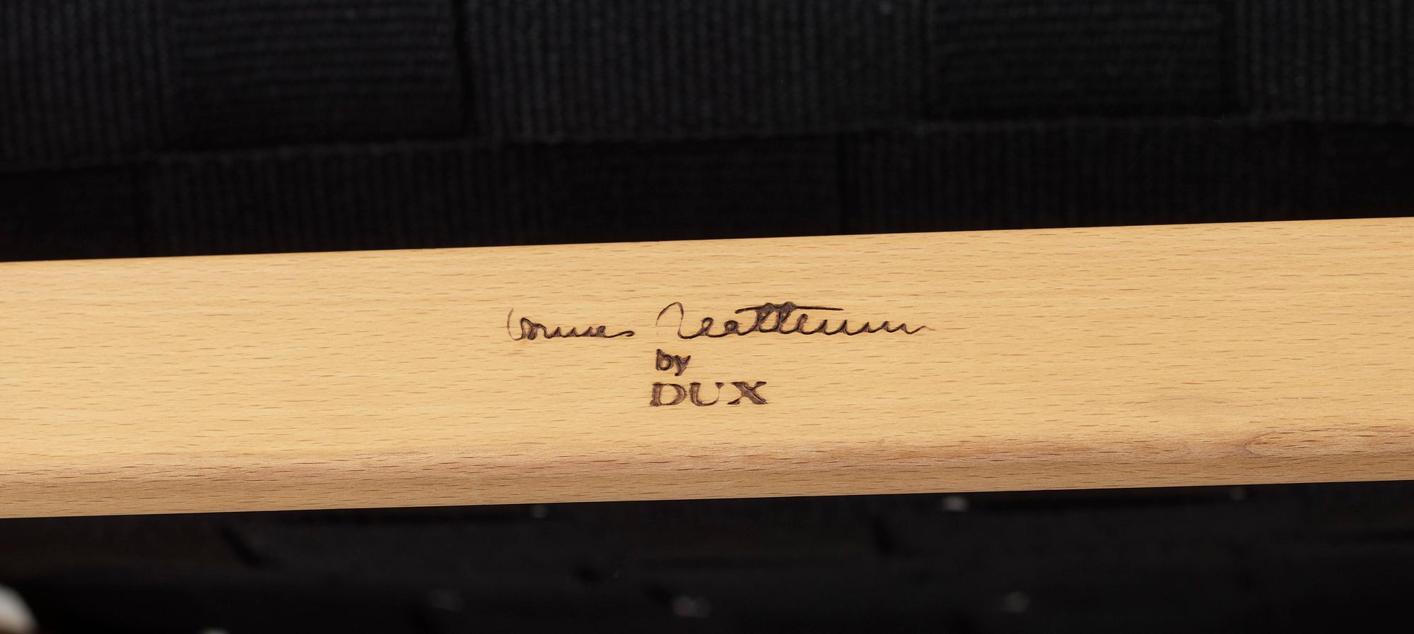 FÅTÖLJ med FOTPALL, "Pernilla" Bruno Mathsson, Dux, 1900-talets slut.