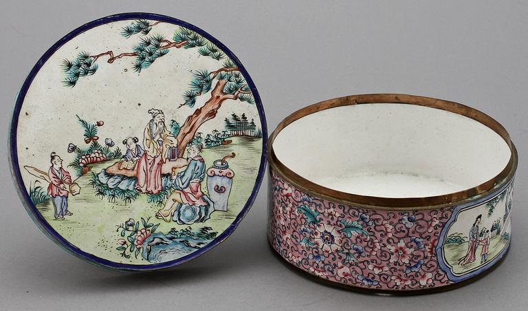 LOCKASK, cloisonné, Kina, 1800/1900-tal.