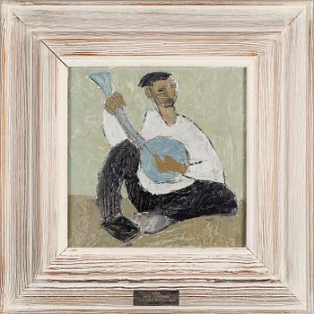 STIG ERIK THIDERMAN, olja på pannå, otydligt signerad.