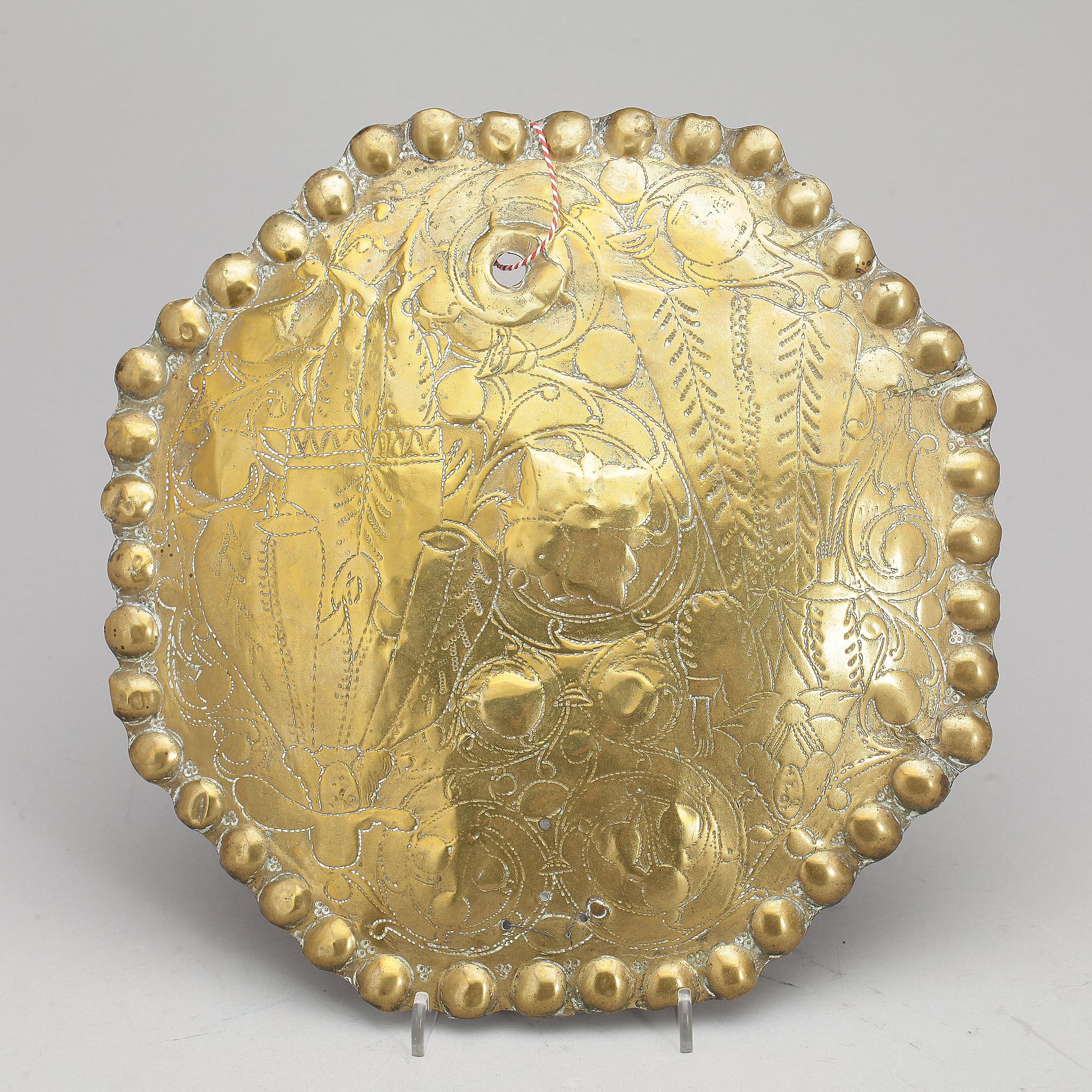 LOCK/del av lock, mässing, barock, 1700-tal.