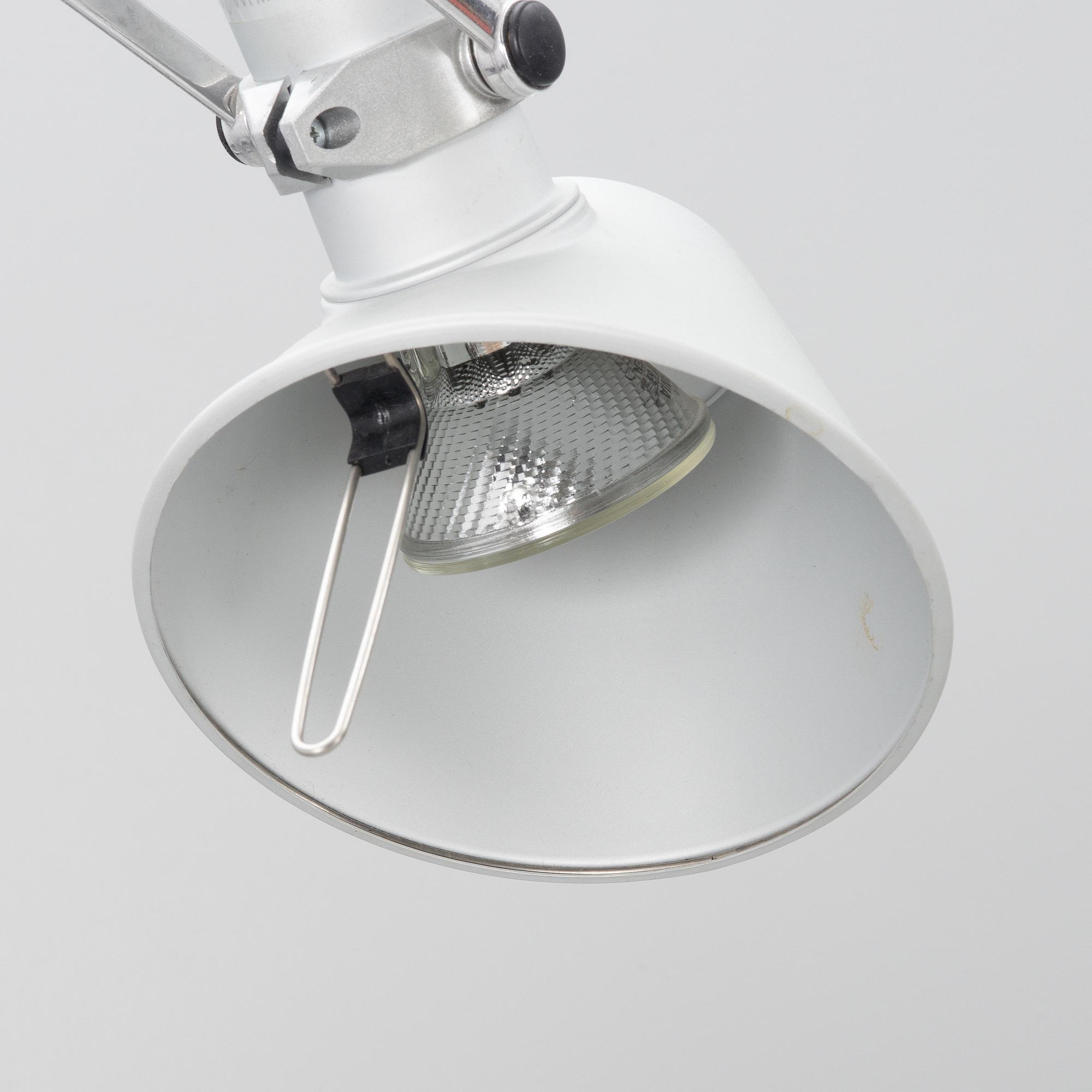 Michele De Lucchi & Giancarlo Fassina, a pair of "Tolomeo" wall lamps, Artemide, Italy.