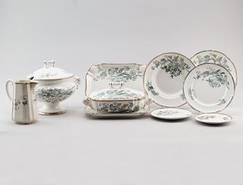 SERVISPORSLIN, 22 delar, Wexiö Guld, omkring år 1900.