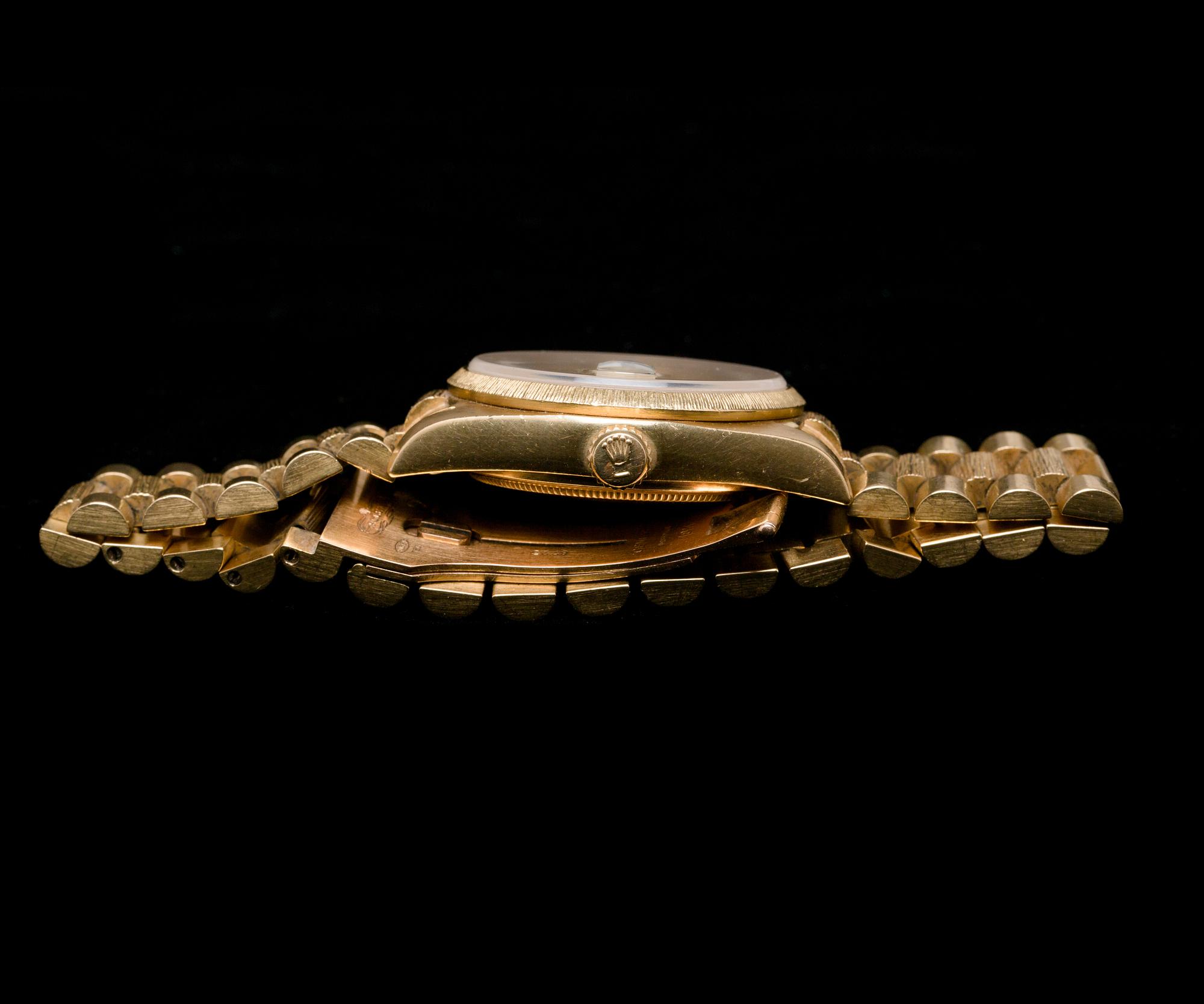 ARMBANDSUR, 18K guld. Rolex Oyster Perpetual Day-Date. Vikt ca 144 g.