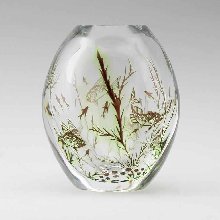 VAS, glas, Fiskgraal, Edward Hald, Orrefors.