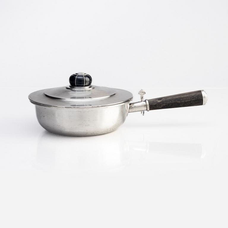 Karott med lock, silver, MGAB, Uppsala  1934.