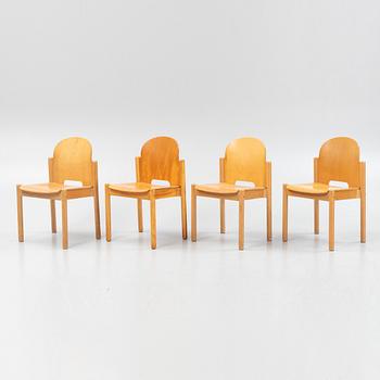 Four chairs, late 1900's.