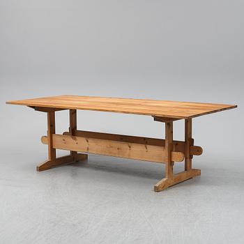 A pine table, second half of the 20th Century.