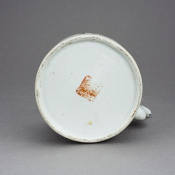TEKANNA MED LOCK, porslin, Kina/Japan, 1800/1900-tal.