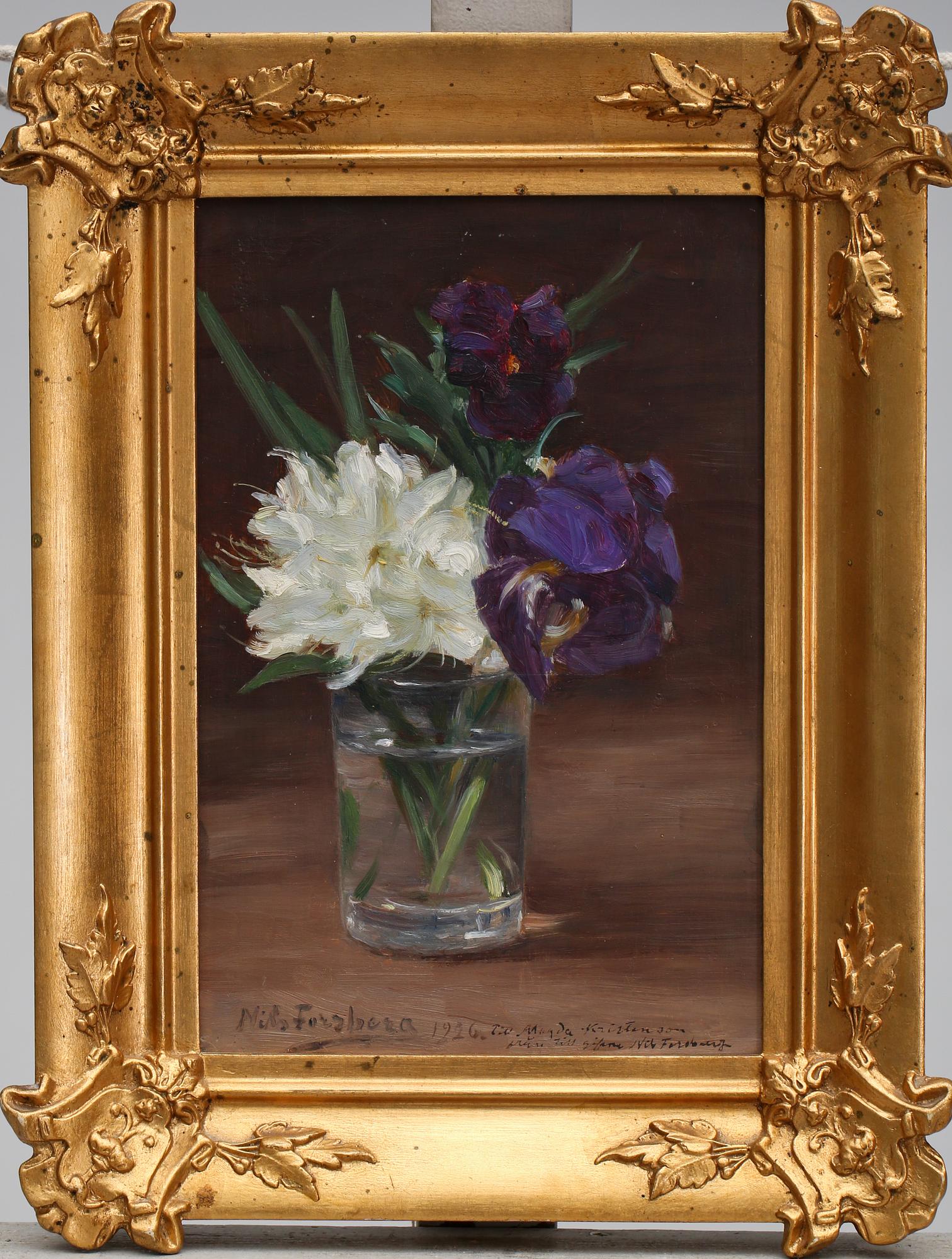 NILS FORSBERG, olja på pannå, signerad och daterad 1926.