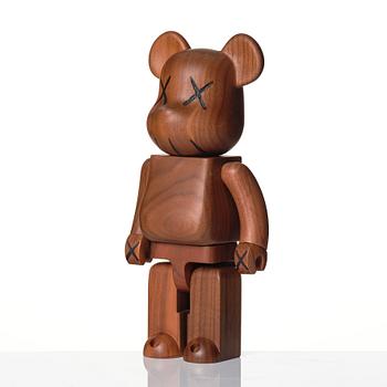 KAWS, 400% BE@RBRICK Wood BWWT.