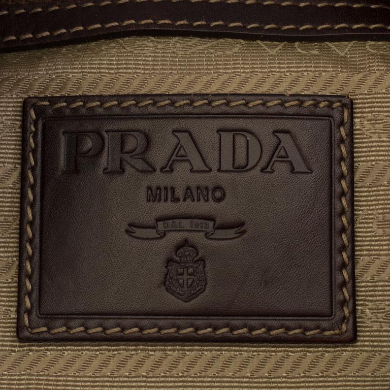 LOGO JACQUARD SHOULDER BAG by Prada.