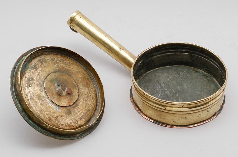 NATTLJUSSTAKE, mässing, 1700-/1800-tal.