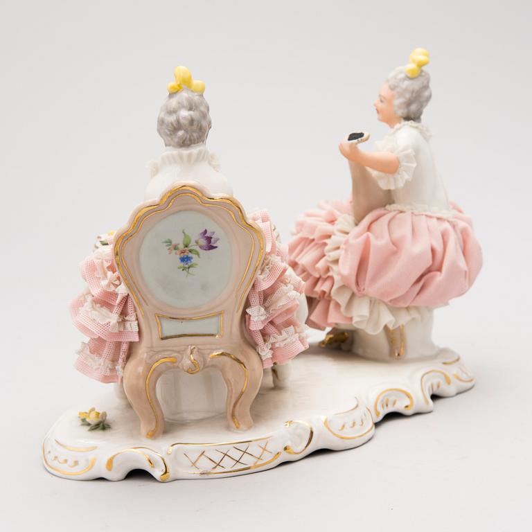 A porcelain figurine from Sandizell Höffner & Co, Germany after 1951.