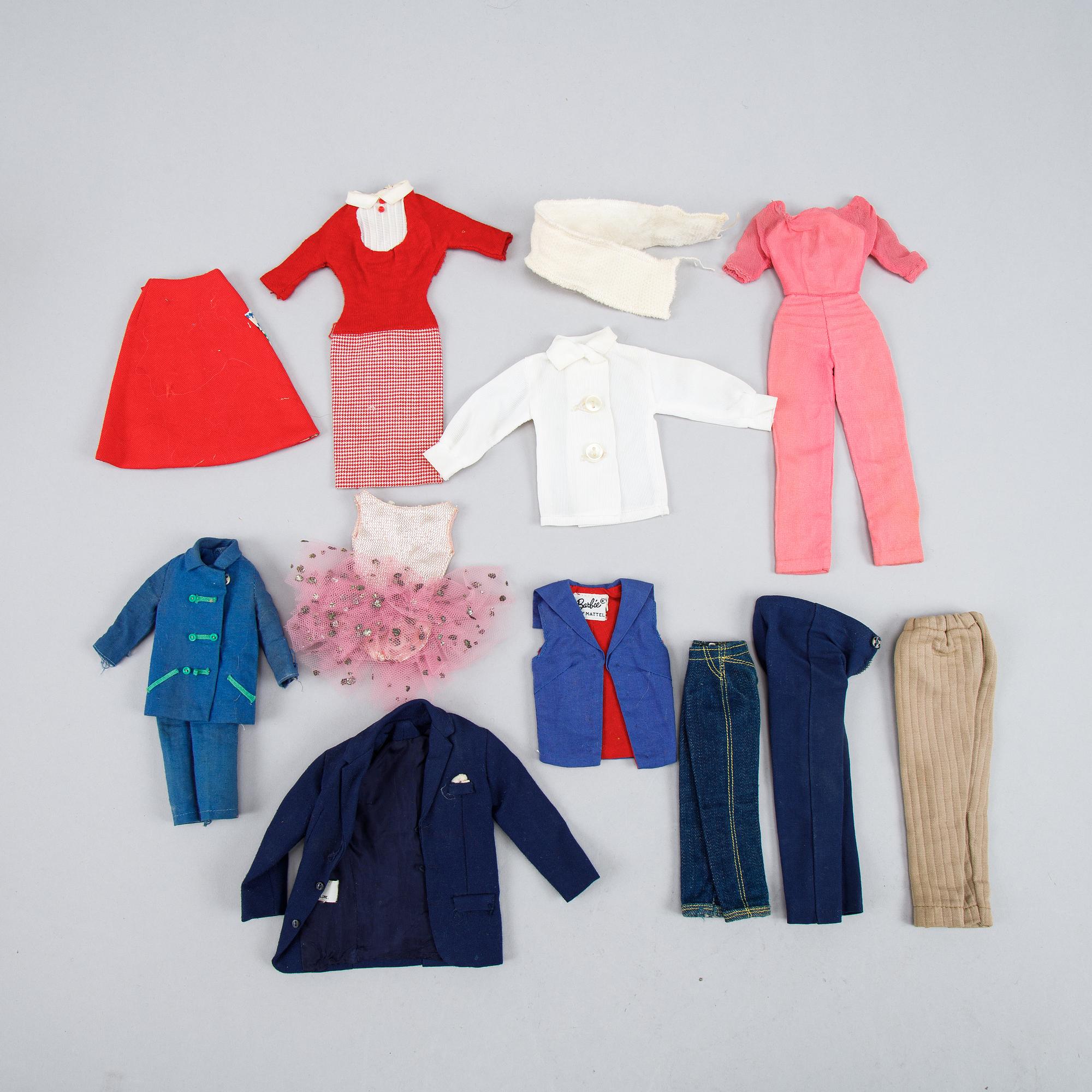 Barbiedockor, 4 st, Mattel, 1960-tal.