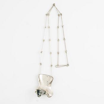 Björn Weckström, necklace, "Creature No 5", silver and acrylic. Lapponia 1972.