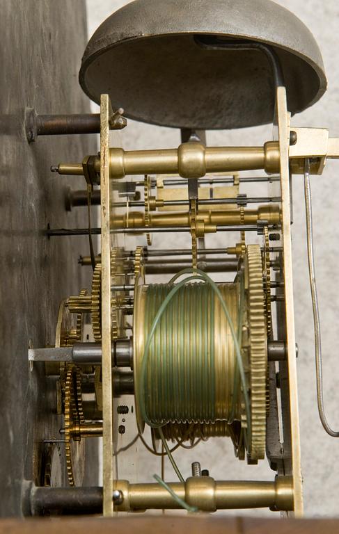 A long case clock by J. Breakenrig, Edinburgh.