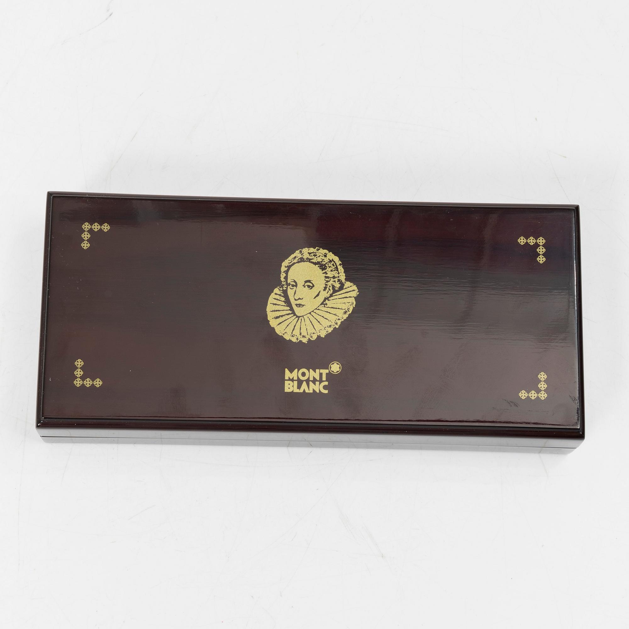 A Montblanc fountain pen, limited edition 'Queen Elizabeth I' from the series 'Patrons of Art'.