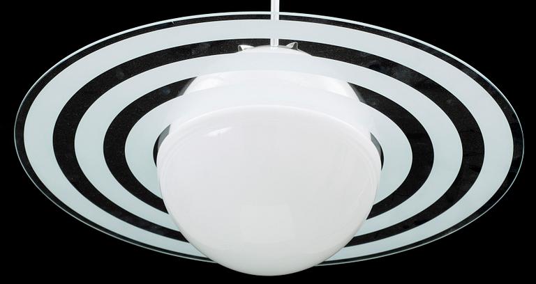 TAKLAMPA, glas, "Saturnus", h 45.