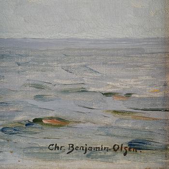 Christian Benjamin Olsen, Artillery Ship "Nils Juel" Salutes to Iceland.