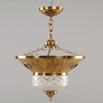 TAKLAMPA, jugend, 1900-talets första del, höjd ca 50 cm.
