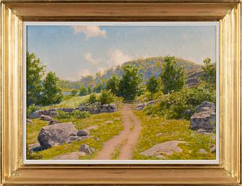 Johan Krouthén, olja på duk, signerad och daterad 1920.