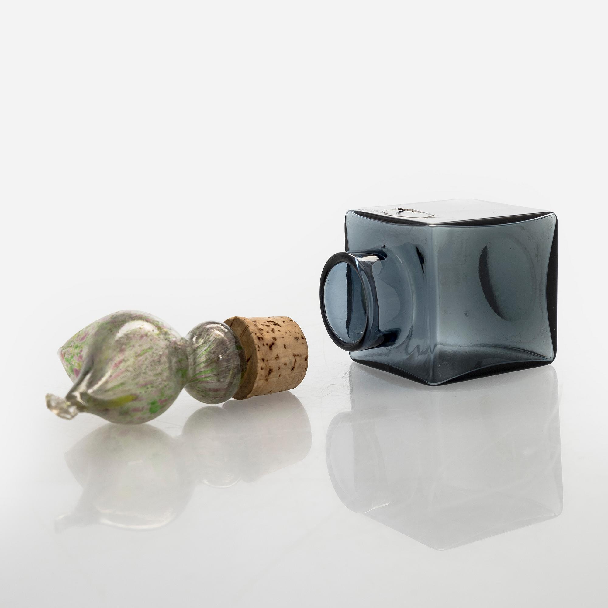 Kaj Franck, flaska, KF254, signerad K. Franck Nuutajärvi -62.