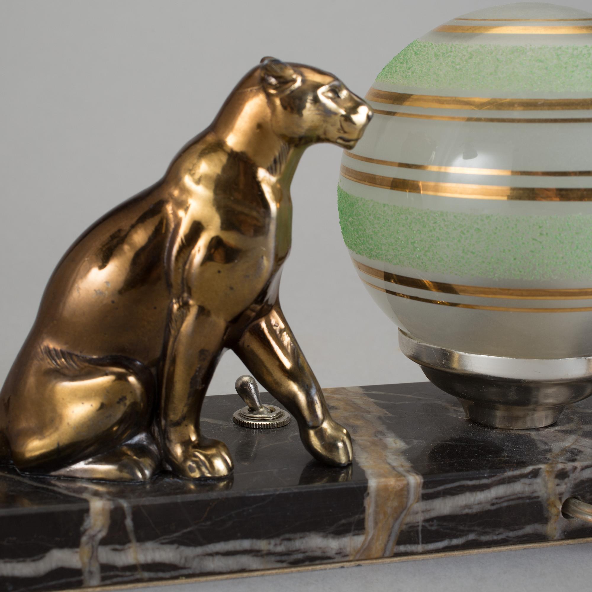 BORDSLAMPA, art deco, 1930/40-tal.