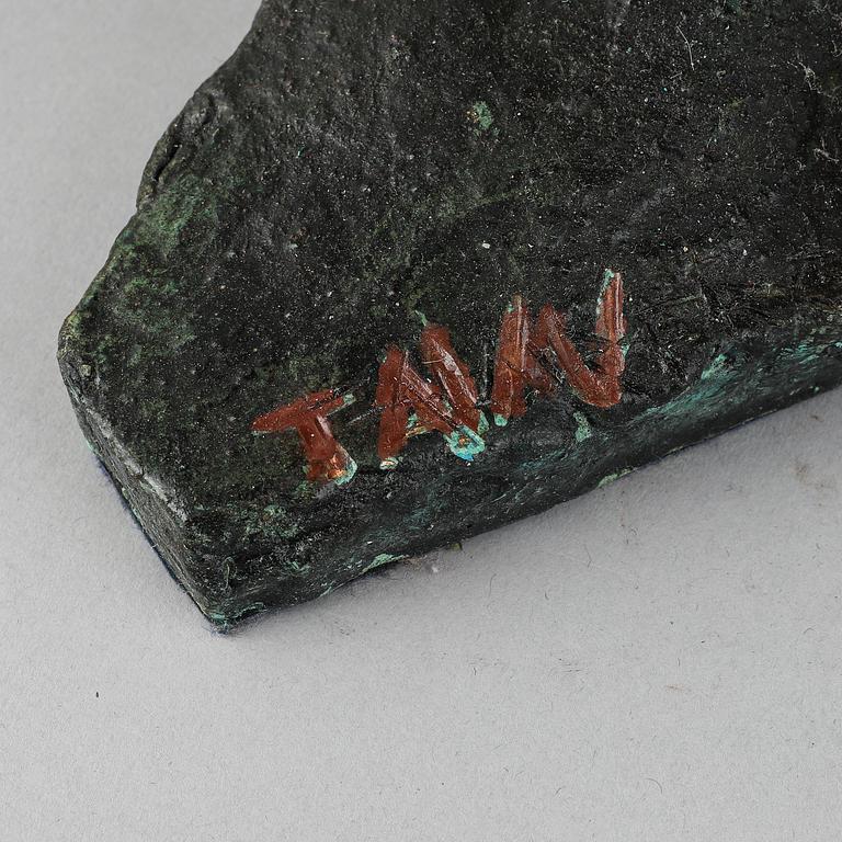 Tomas Almberg, sculpture, painterd bronze, signed.