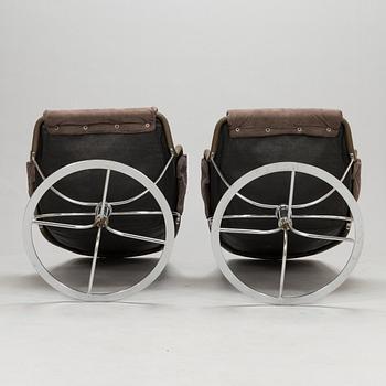 Bruno Mathsson, fåtöljer, ett par, "Jetson", Dux. Formgiven år 1969.