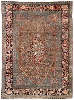 A Kashan 'Mohtasham' carpet, c. 354 x 257 cm.