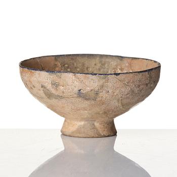 A central Asian pottery bowl,  13th century.
