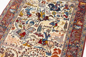 Matta, semiantik Isfahan, centrala Iran c. 225 x 143 cm.