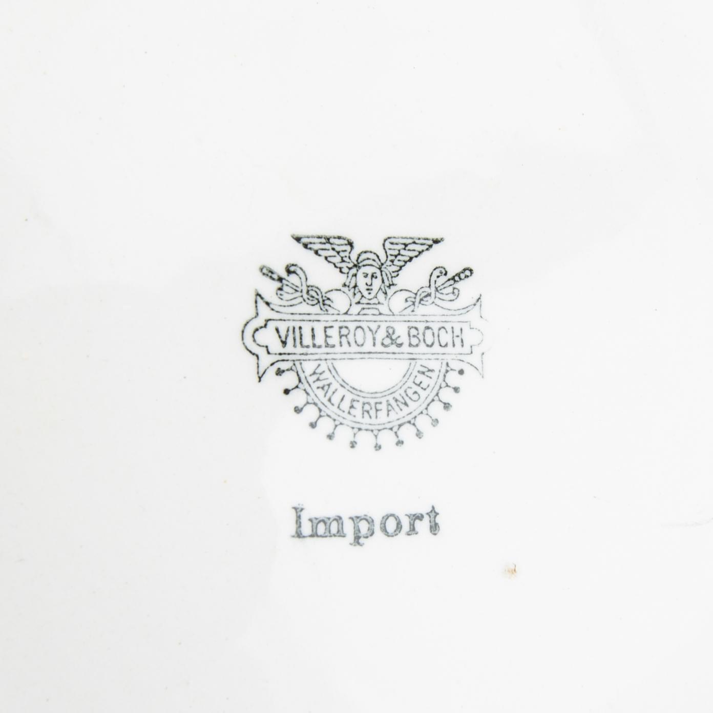 Porcelain bowl and jug Villeroy & Boch Germany first half of the 20th century stoneware.