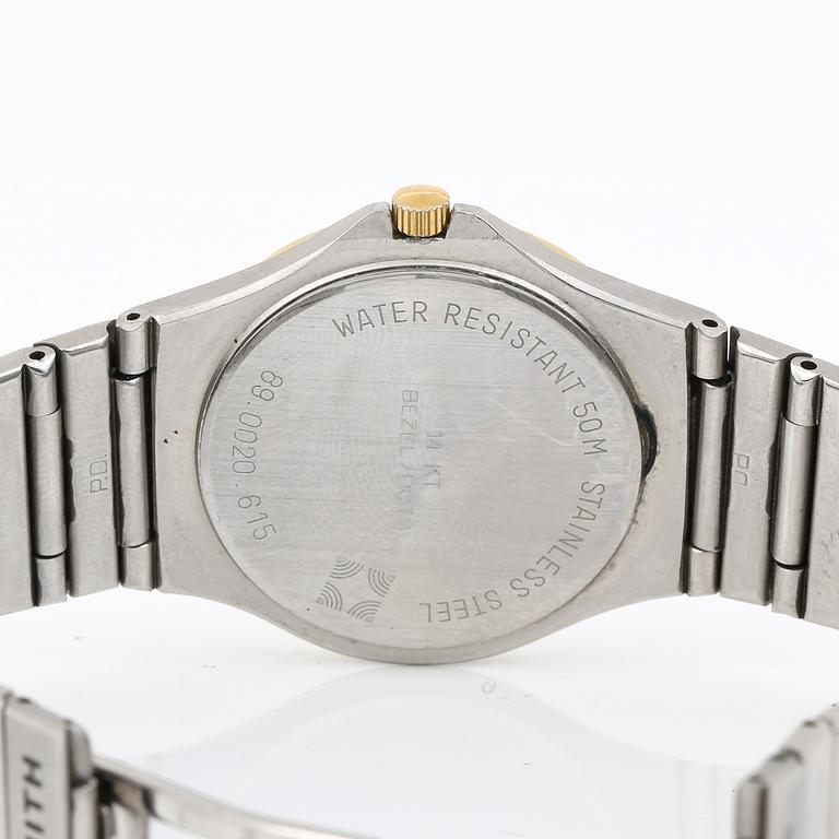 ARMBANDSUR, Zenith Pacific, stål och 14K guld, 1980-talets.